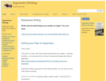 Tablet Screenshot of expressivewriting.org